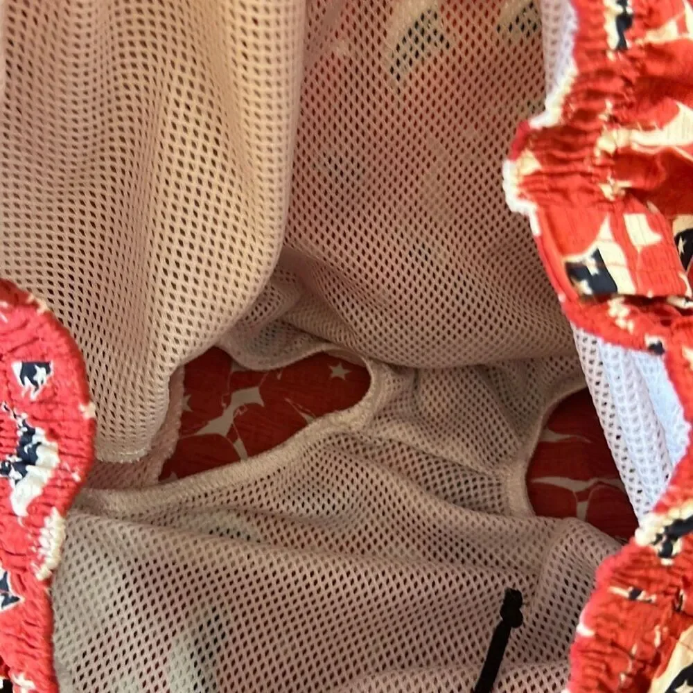 Columbia Patriotic Marlin Swimwear Board Shorts Swim Trunks size L Large‎ Red